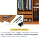 Ver mais imagens de Guarda Roupa Casal 6 Portas 4 Gavetas 270cm Londres Espresso Móveis