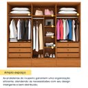 Ver imagem 7 de Guarda Roupa Casal 6 Portas 9 Gavetas 270cm Toquio Espresso Móveis