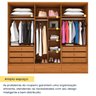 Guarda Roupa Casal 6 Portas 9 Gavetas 270cm Toquio Espresso Móveis   - 7