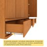 Guarda Roupa Casal 6 Portas 9 Gavetas 270cm Toquio Espresso Móveis   - 13