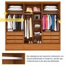 Guarda Roupa Casal 6 Portas 9 Gavetas 270cm Toquio Espresso Móveis   - 8
