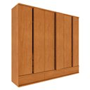 Ver imagem 4 de Guarda Roupa Casal 6 Portas 9 Gavetas 270cm Toquio Yescasa Bege/Cinamomo