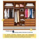 Ver mais imagens de Guarda Roupa Casal 6 Portas 9 Gavetas 270cm Toquio Espresso Móveis  