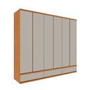 Ver imagem 2 de Guarda Roupa Casal 6 Portas 9 Gavetas 270cm Toquio Espresso Móveis  