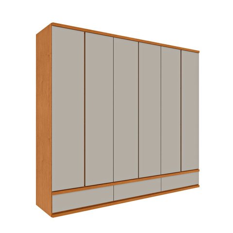 Guarda Roupa Casal 6 Portas 9 Gavetas 270cm Toquio Yescasa