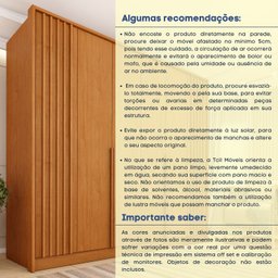 Guarda Roupa 6 Portas Ripado 4 Gavetas 244cm  Nova York Flex Espresso Móveis  - 16