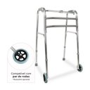 Ver imagem 5 de Andador Dellamed de Alumínio 3 em 1 Fixo Móvel e Articulado Cinza D10