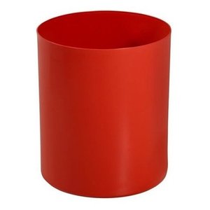 3 Cesto De Lixo Plástico Para Escritório Sem Tampa 13 Litr:Vermelho