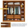 Guarda Roupa Casal 6 Portas Ripado 4 Gavetas 244cm Nova York Flex Espresso Móveis   - 8