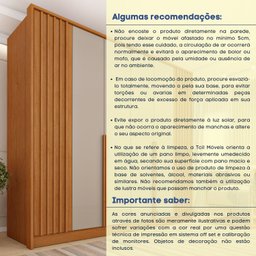 Guarda Roupa 6 Portas Ripado 4 Gavetas 244cm  Nova York Flex Espresso Móveis  - 16