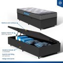 Ver imagem 4 de Cama Box Baú com Colchão de Espuma D60 Double Face Guarda Costas Comfort Force Probel Solteiro