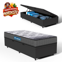 Ver imagem 2 de Cama Box Baú com Colchão de Espuma D60 Double Face Guarda Costas Comfort Force Probel Solteiro