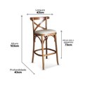 Ver imagem 4 de Banqueta X Estofada com Encosto Anatômico