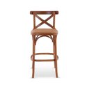 Ver imagem 2 de Banqueta X Estofada com Encosto Anatômico Madeira