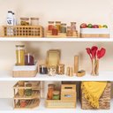 Ver imagem 3 de Cesto Retangular de Bambu com Forro 29cm - Oikos