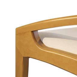 Conjunto de Mesa Merlin 1,80m e 6 Cadeiras Galé - Madeira Tauari Tampo em Laca - Távoli Decor - 7