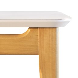 Conjunto de Mesa Merlin 1,80m e 6 Cadeiras Galé - Madeira Tauari Tampo em Laca - Távoli Decor - 5