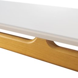 Conjunto de Mesa Merlin 1,80m e 6 Cadeiras Galé - Madeira Tauari Tampo em Laca - Távoli Decor - 4