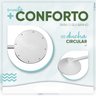 Ducha Circular Alta Vazão Abs Branco Completa 9" Polegadas Com Braço de Chuveiro 1/2 - 4