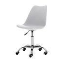 Ver imagem 1 de Cadeira Office Giratória Saarinen com Altura Ajustável para Escritório e Estudo Cor Branca