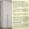 Guarda Roupa Casal 100% MDF 6 Portas 4 Gavetas 218cm Milano Espresso Móveis - 8