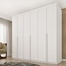 Guarda Roupa Casal 100% MDF 6 Portas 4 Gavetas 218cm Milano Espresso Móveis - 1