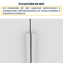 Ver mais imagens de Guarda Roupa Casal 100% MDF 6 Portas 4 Gavetas 218cm Milano Yescasa Branco/Neve