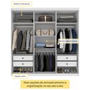 Ver imagem 4 de Guarda Roupa Casal 100% MDF 6 Portas 4 Gavetas 218cm Milano Espresso Móveis