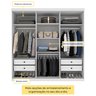 Guarda Roupa Casal 100% MDF 6 Portas 4 Gavetas 218cm Milano Espresso Móveis - 4