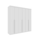 Ver imagem 2 de Guarda Roupa Casal 100% MDF 6 Portas 4 Gavetas 218cm Milano Yescasa Branco/Neve