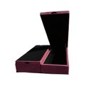 Ver imagem 2 de Cama Box Baú Casal Bipartido Suede Rosé com Pistão a Gás