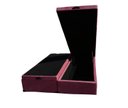 Ver imagem 2 de Cama Box Baú Casal Bipartido Suede Rosé com Pistão a Gás