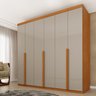 Guarda Roupa Casal 100% MDF 6 Portas 4 Gavetas 218cm Milano Espresso Móveis - 1