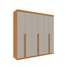 Guarda Roupa Casal 100% MDF 6 Portas 4 Gavetas 218cm Milano Espresso Móveis - 11