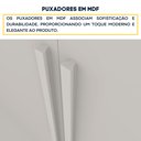 Ver imagem 7 de Guarda Roupa Casal 6 Portas 4 Gavetas 219cm Lima Yescasa Branco/Neve