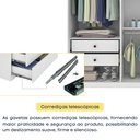 Ver mais imagens de Guarda Roupa Casal 6 Portas 4 Gavetas 219cm Lima Yescasa Branco/Neve