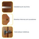 Ver imagem 5 de Guarda Roupa Casal 6 Portas 4 Gavetas 219cm Lima Yescasa Bege/Cinamomo