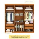 Ver mais imagens de Guarda Roupa Casal 6 Portas 4 Gavetas 219cm Lima Yescasa Bege/Cinamomo