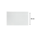 Ver imagem 2 de Kit Rodapé Poliestireno Frisado 10cm Branco 5184 2,00 Metros