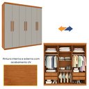 Ver imagem 6 de Guarda Roupa Casal 6 Portas 4 Gavetas 219cm Lima Yescasa Bege/Cinamomo/Off White