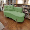 Ver mais imagens de Namoradeira Sofá Feijão Luna Orgânica Bouclé Verde
