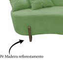 Ver imagem 6 de Namoradeira Sofá Feijão Luna Orgânica Bouclé Verde