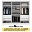 Ver imagem 7 de Guarda Roupa Casal 3 Portas 6 Gavetas 270cm Califórnia Yescasa Branco/Neve