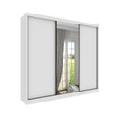 Ver imagem 2 de Guarda Roupa Casal 3 Portas 6 Gavetas 270cm Califórnia Yescasa Branco/Neve