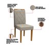 Kit 08 Cadeiras De Jantar Cecília Veludo Linho Tl13 D'rossi - 2