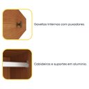 Ver mais imagens de Guarda Roupa Casal 3 Portas 6 Gavetas 270cm Califórnia Yescasa Bege/Cinamomo/Off White