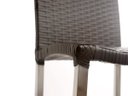 Ver imagem 5 de Conjunto de 2 Banquetas e Bistrô em Alumínio para Cozinha, Balcão, Edícula - Preto