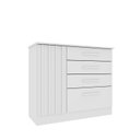 Ver imagem 2 de Cômoda 4 Gavetas 104cm Ripada Nova York Branco/Neve
