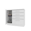 Ver imagem 3 de Cômoda 4 Gavetas 104cm Ripada Nova York Branco/Neve