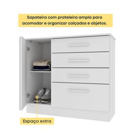 Cômoda 4 Gavetas 104cm Ripada Nova York - 7